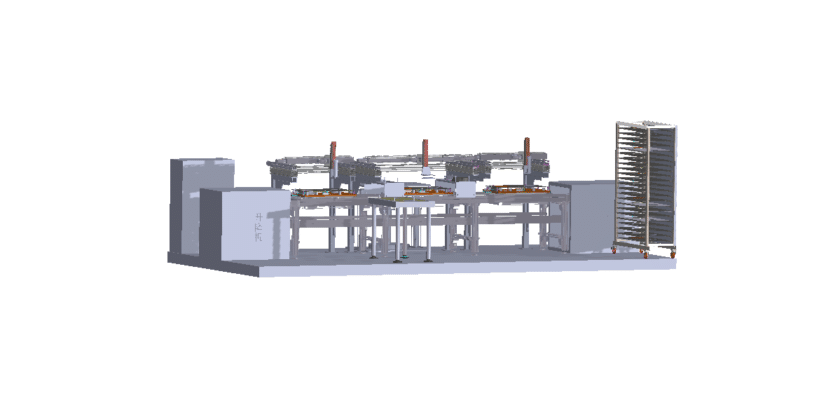 Automatic Glue Coating Workstation Drawing