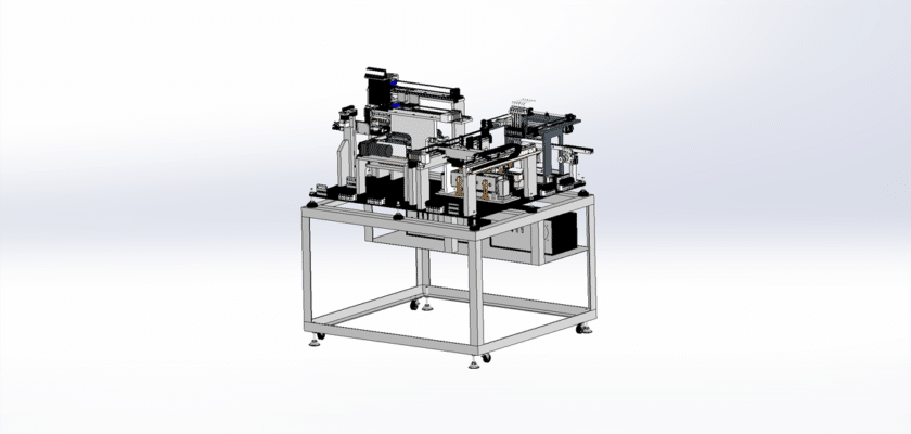 Automatic Glue Dispensing Equipment Model Drawing