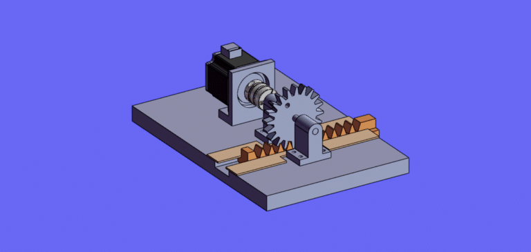 Rotating Gear To Drive Rack Movement - MechStream