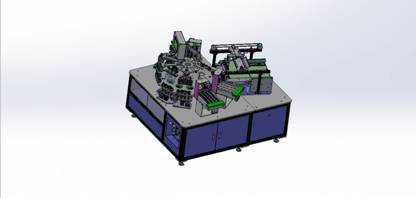 Turntable Type Fully Automatic Assembly Machine Drawing