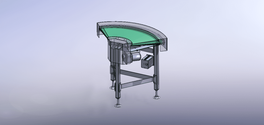 90° Curved Belt Conveyor