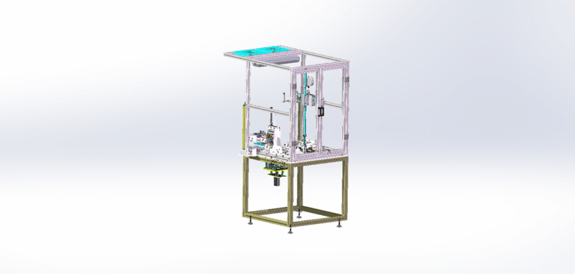 Máquina de travamento automático de porcas