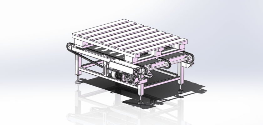 Pallet Conveyor Line Drawing