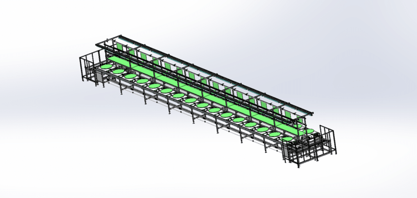 Single-Layer Double-Speed Chain Line