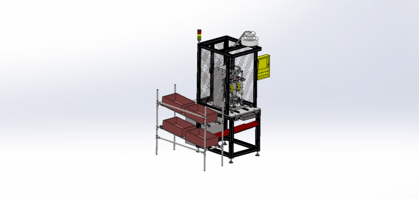 Two-Axis Automatic Pin Oiling Press Machine Drawing