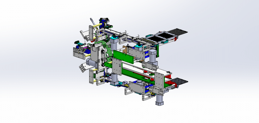 Desenho de equipamentos de linha de produção de montagem USB