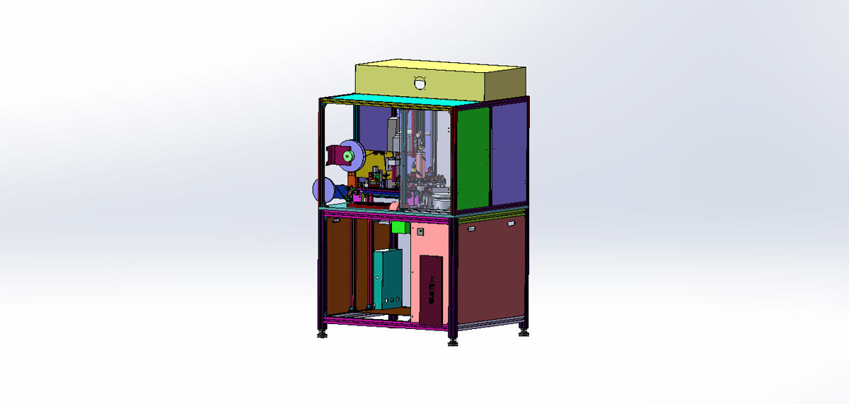 Automatic Packaging Machine For Electronic Industry Drawing - MechStream