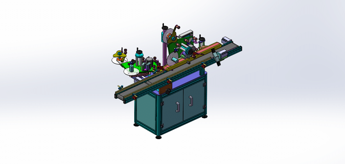 Carton 90-Degree Corner Labeling Drawing - MechStream