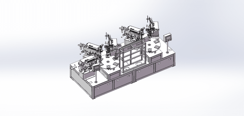 Multi-Station Foam Label Attaching Machine