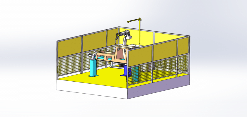Prospecting Machine Frame Robot Welding Workstation
