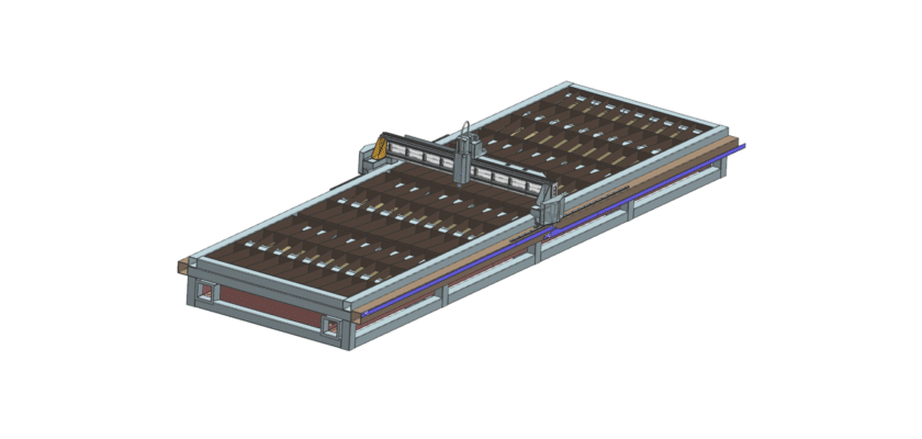 6000X1500X100 CNC Plasma Cutting Machine