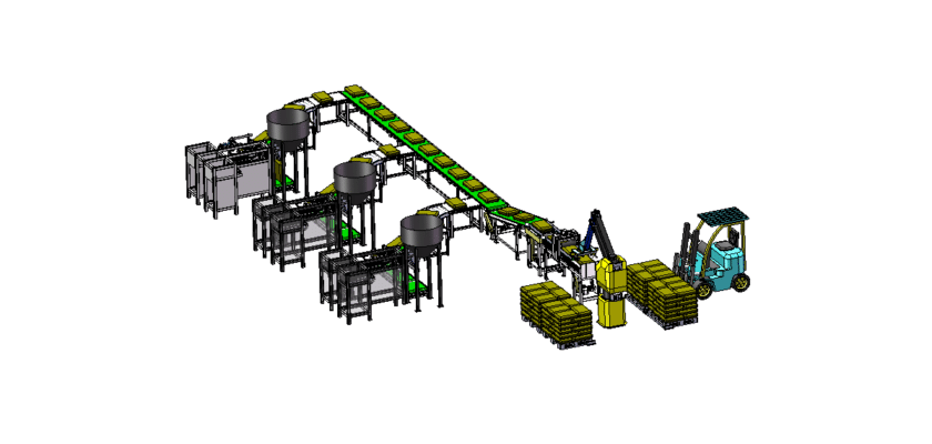 Filling And Palletizing Production Line