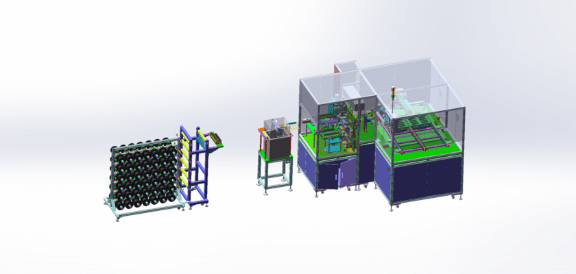 Wire Gluing Laser Cutting Line