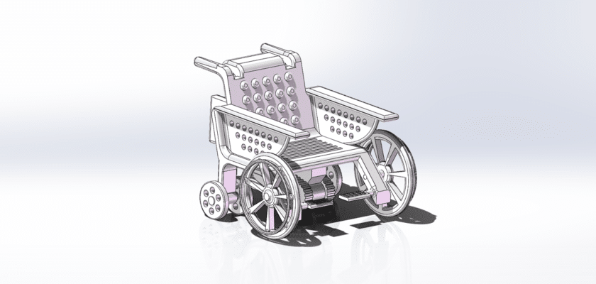 Silla de ruedas automática para personas mayores que suben y bajan escaleras