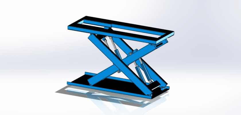 Ordinary Four-Cylinder Hydraulic Lift Platform