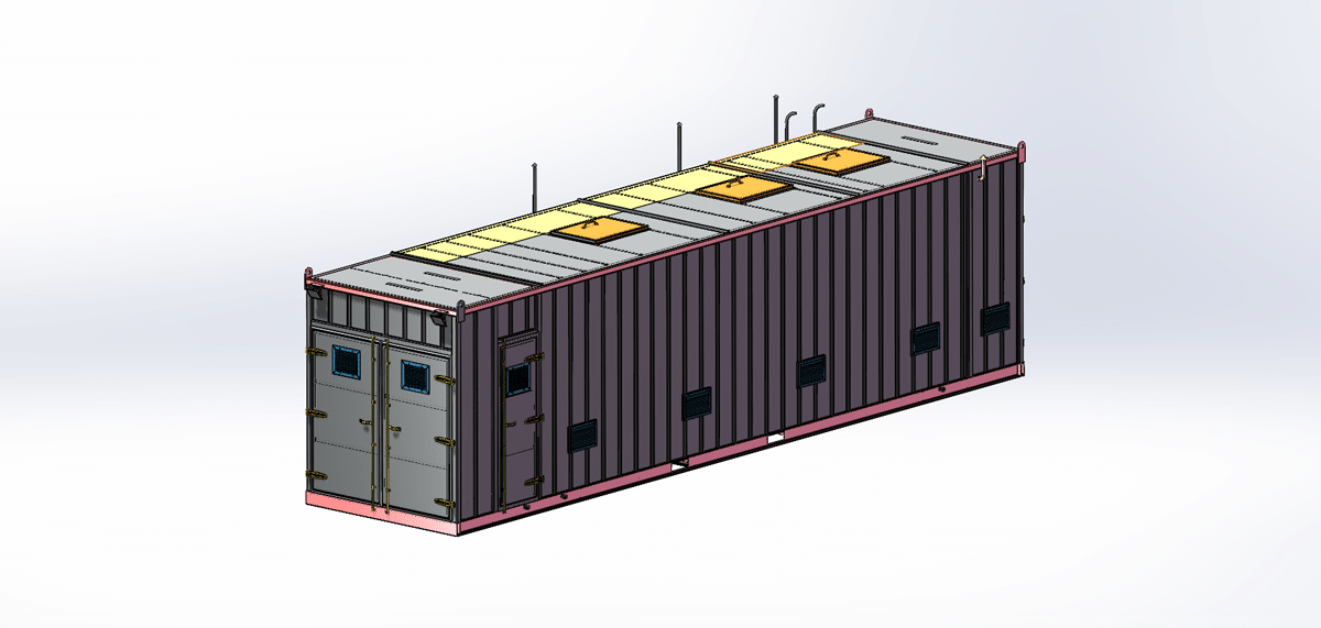 Ultimate 40Ft4 Mobile Fuel Container Station Drawing Download - MechStream