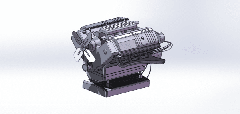 BHUSHAN V8 Engine Model