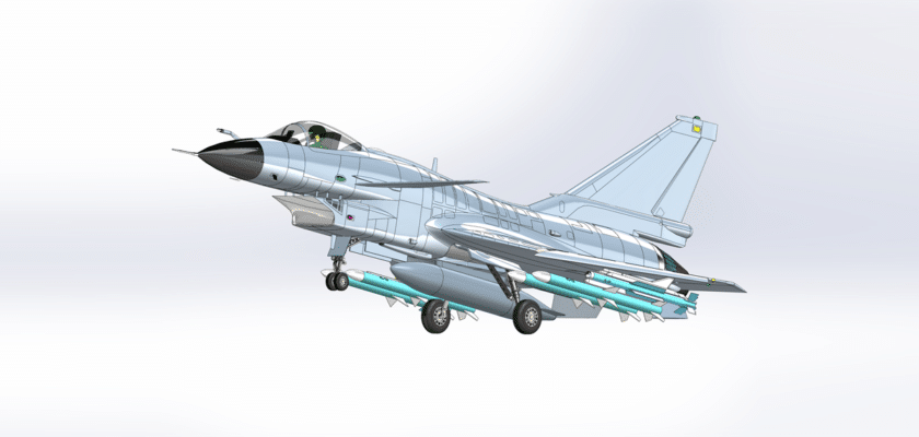 J-10A Fighter Toy Model