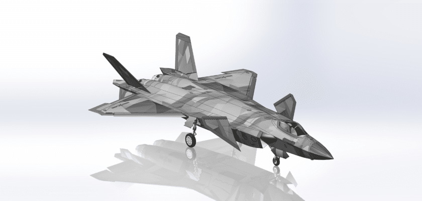 J-20 Air Superiority Fighter Toy Model