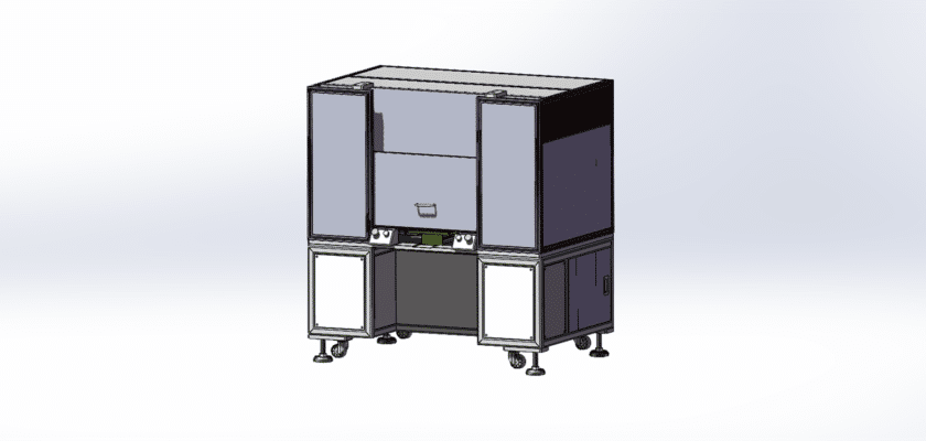 Laser Engraving Or Welding Semi-Automatic Machine For Slide In And Out Of Carrier