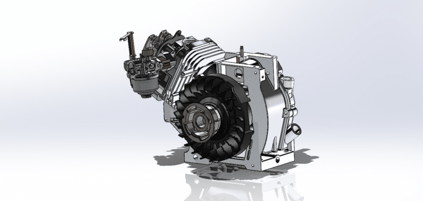 Single Cylinder Four-Stroke Gasoline Engine