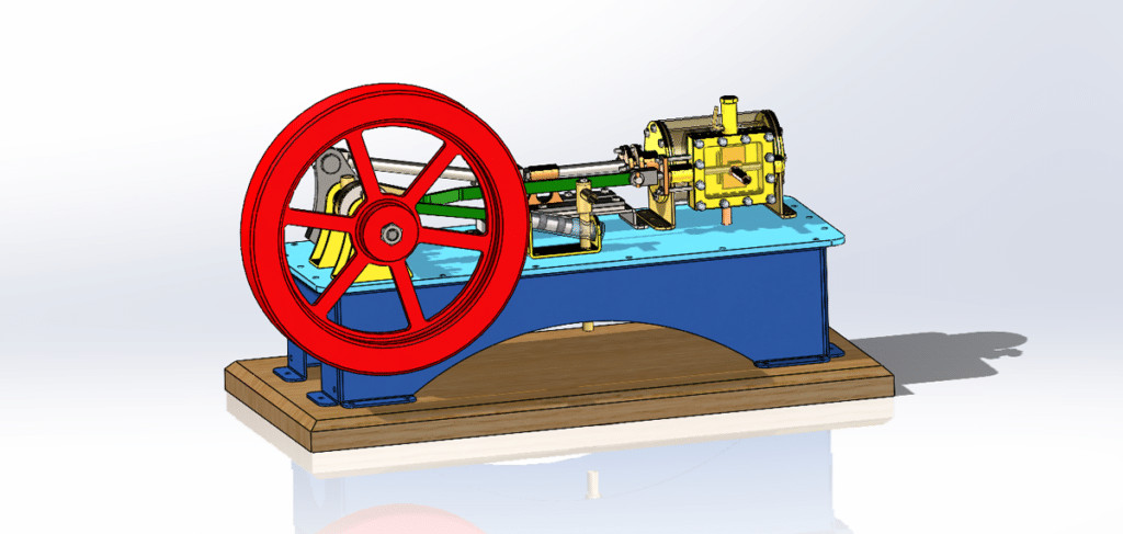 Free Single Cylinder Horizontal Steam Engine Drawing - Download Now ...