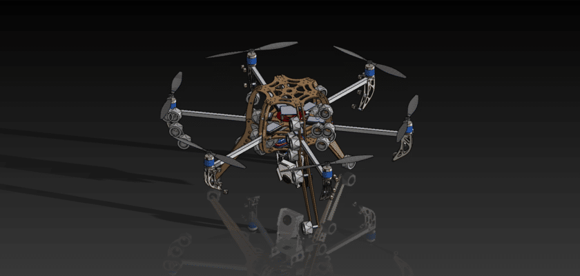 Six-Wing Aerial Photography Six-Axis Drone Frame
