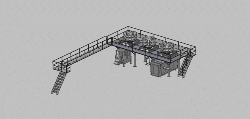 Ligne de production de transformation des aliments