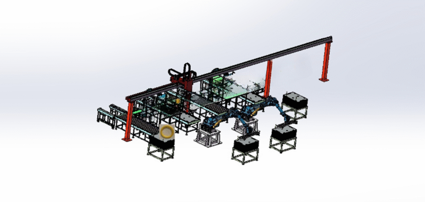 Transfer Palletizing Conveyor Line