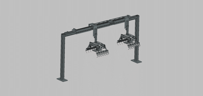 Truss Bag Picking Double Manipulator