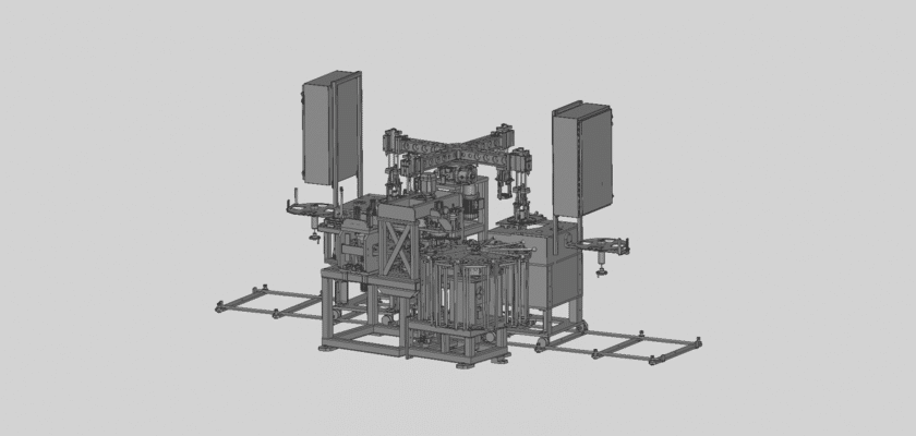 Multi-Station Dual-Turntable Production Assembly Line