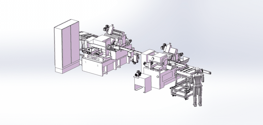Automatic Grinding Production Line With Fully Automatic Feeding System