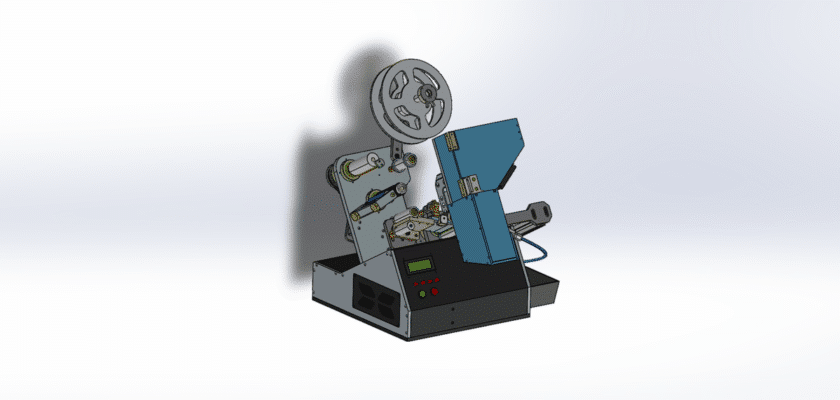 Automatic Small Capacitor Lead Trimming And Yellow Glue Application Machine