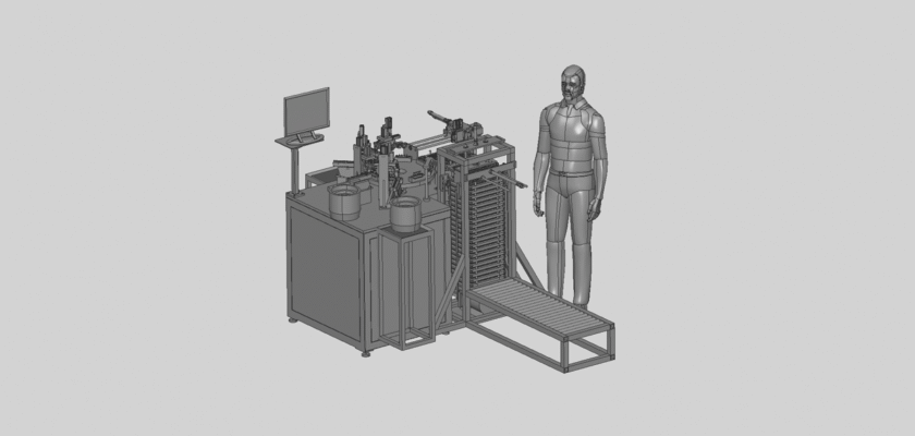 Machine d'assemblage de boutons entièrement automatique