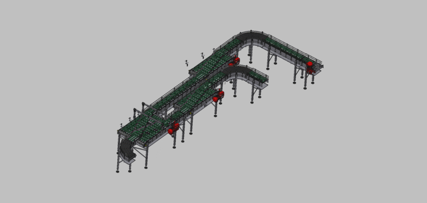 Complex Multi-Stage Chain Conveyor Line