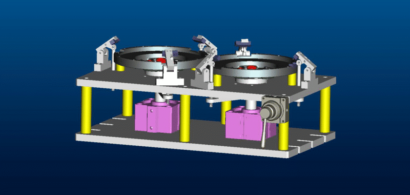 Double-Station Machining Center Fixture