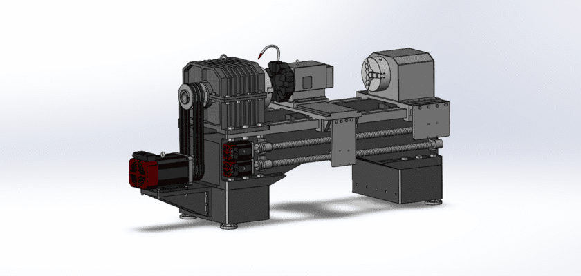Dual-Axis CNC Lathe