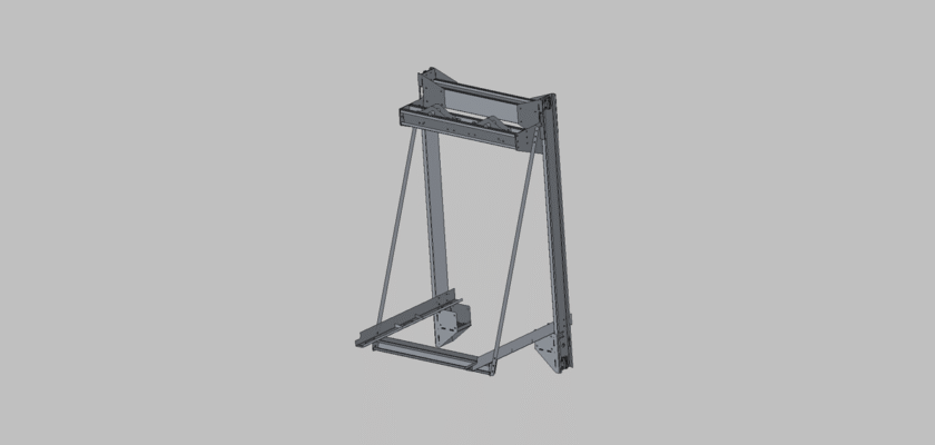 Hoistway Elevator Car Frame Mechanism