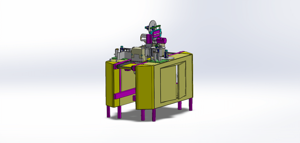 Amazing Packaging Box Labeling Machine Drawing - MechStream
