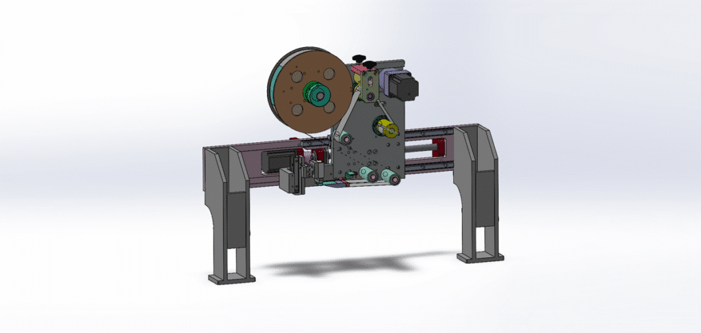 Paper Tearing And Labeling Machine Drawing: Structure and Components ...