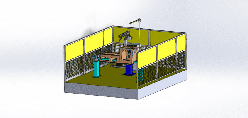 Robot Welding Workstation For Prospecting Machinery Frame