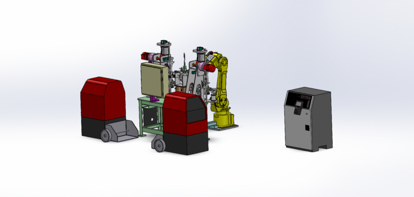 Máquina de solda automática robótica