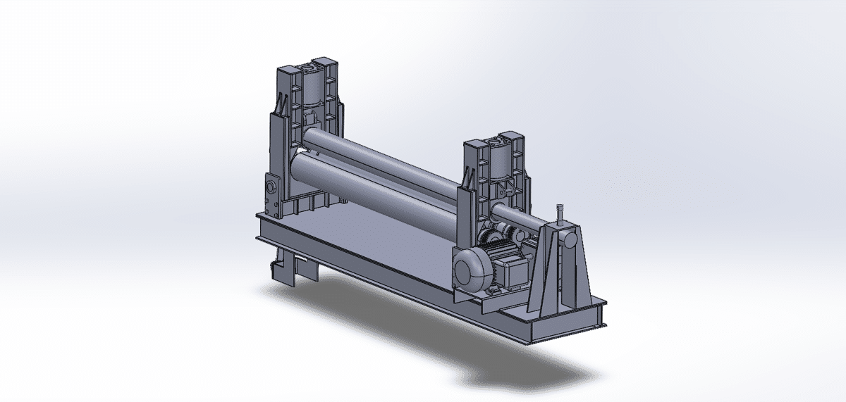 Powerful Steel Plate Roller Press Drawing Download for Free! - MechStream
