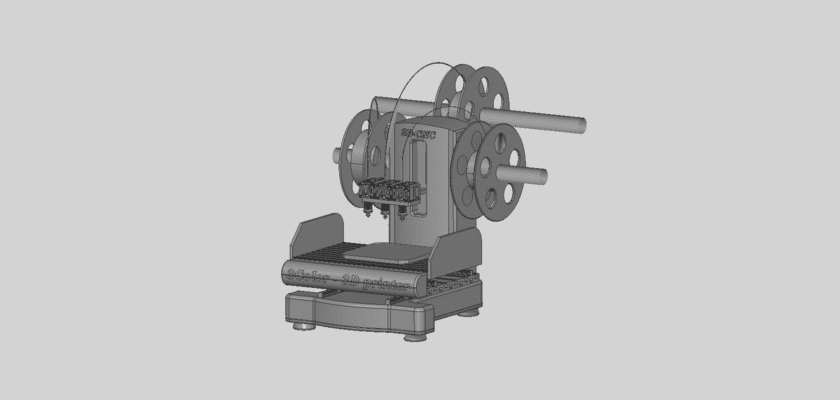 Three-Color 3D Printer