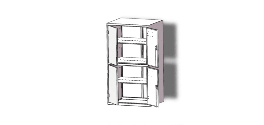 Double-Door Multi-Purpose Metal Cabinet
