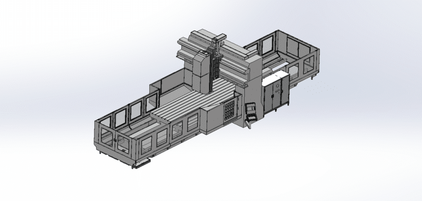 External Sheet Metal Frame For Large Gantry Milling Machine