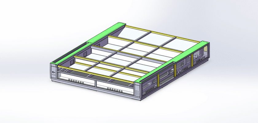Four-Head Laser Machine Frame