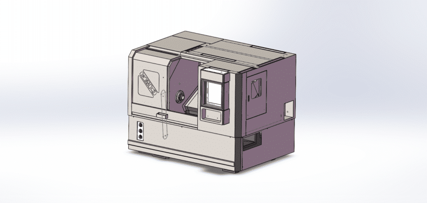 Carcaça de máquina-ferramenta CNC de leito inclinado