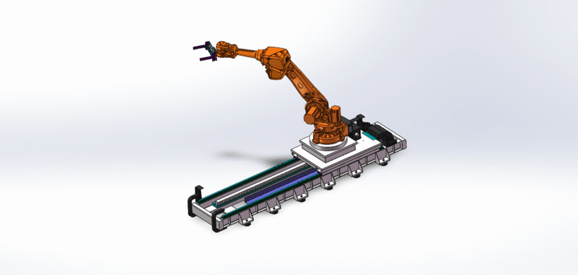 Robot Moving Ground Rail