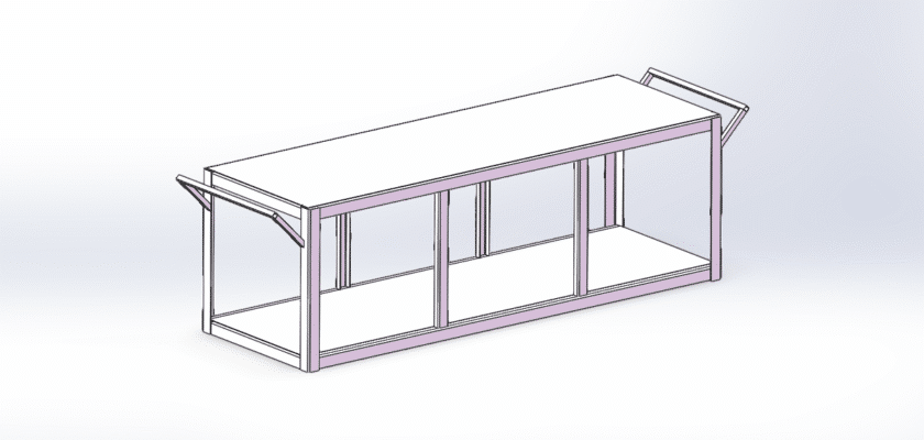 Workshop Material Delivery Cart Model